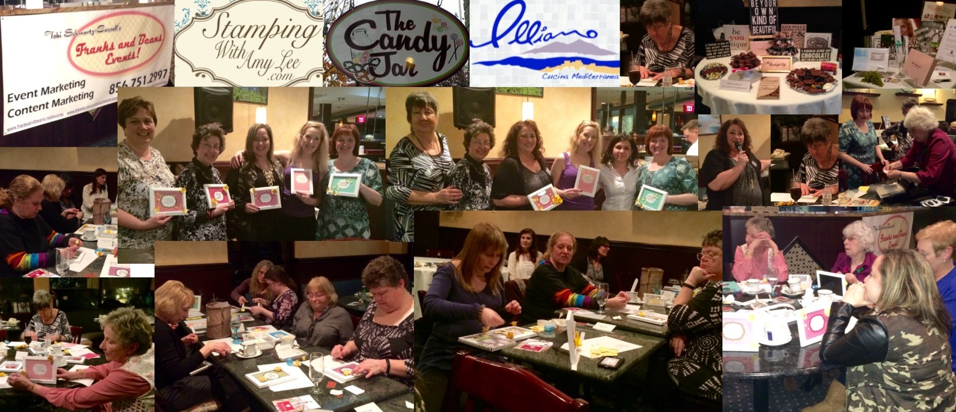 I’m not much of a crafter, but our instructor, Amy Ettelson, made it easy for me and my guests. And Illiano’s–as usual–served up some really awesome food!