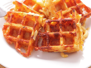 Click on the word Waffles and check out the 3rd recipe for Mac Cheese Waffles. I can't wait to try it!