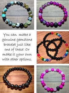 Make and take gemstone bracelets