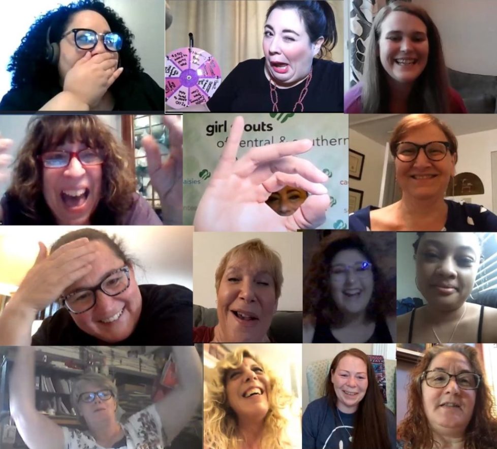 Glamping Collage-2 At the Zoom-Meeting