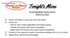 Menu March 2023