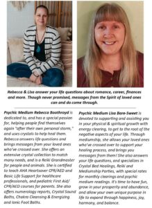 Bios and headshots of Rebecca and Lisa B-S